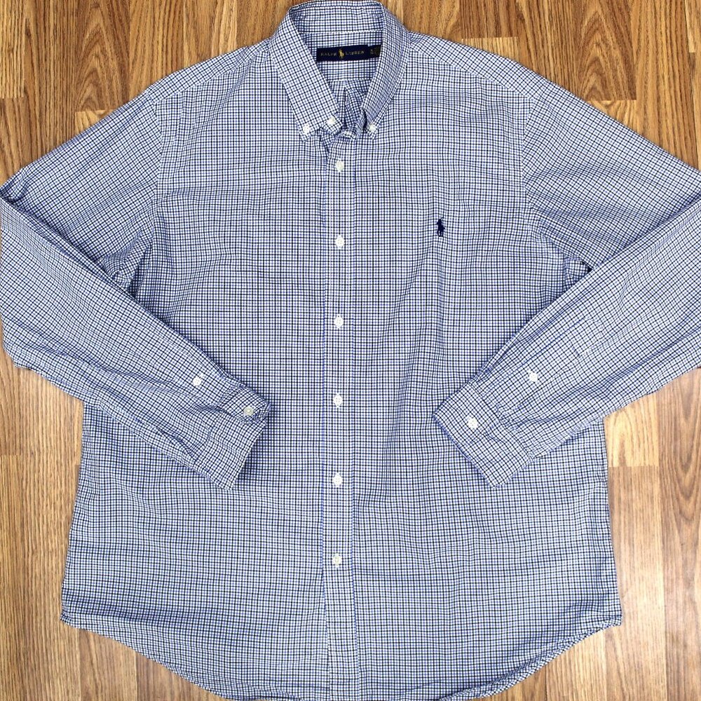 POLO RALPH LAUREN REGULAR FIT 100% COTTON SHIRT GINGHAM PLAID X-LARGE, XL - Picture 2 of 4